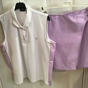 Golf shirt and skort